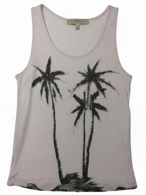 See by Chloe Palm Pale Pink Tissue Tank Top